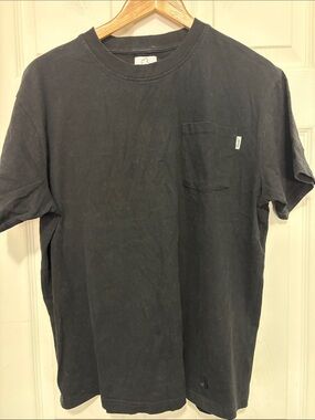 Men's Black Kuwalla Pocket T-Shirt - Classic Crew Neck